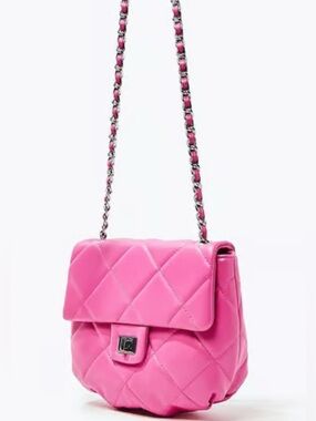 Like New | Forever 21 Quilted Crossbody Hot Pink